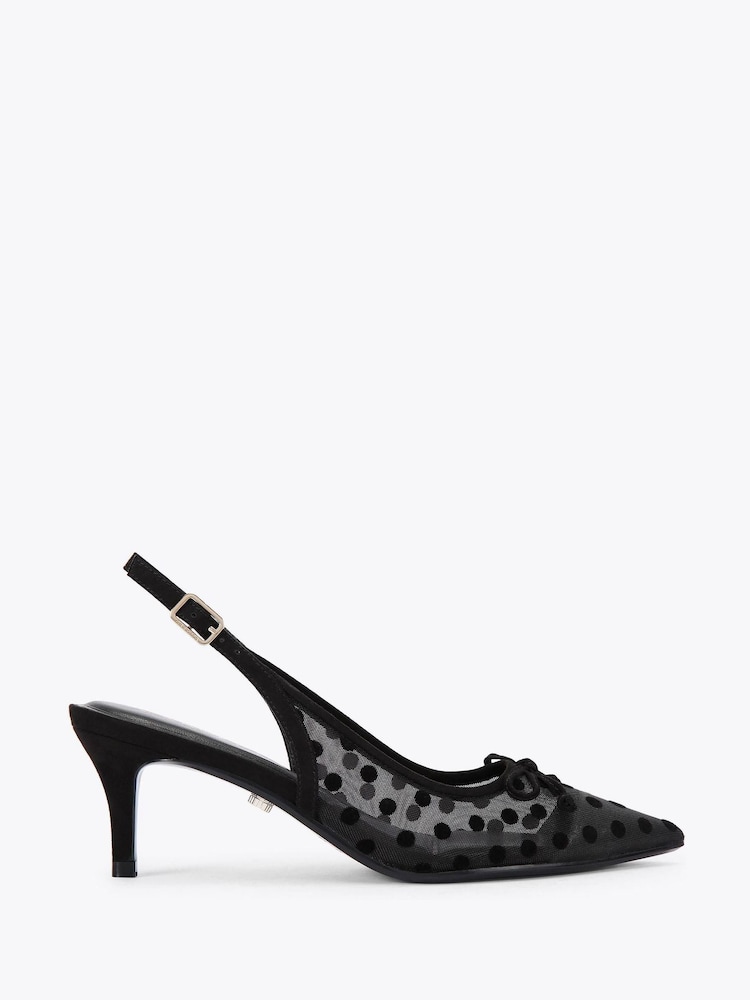 Carvela Positano Sling Low Black Shoes - Image 1 of 4