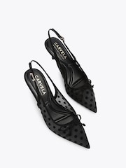 Carvela Positano Sling Low Black Shoes - Image 2 of 4