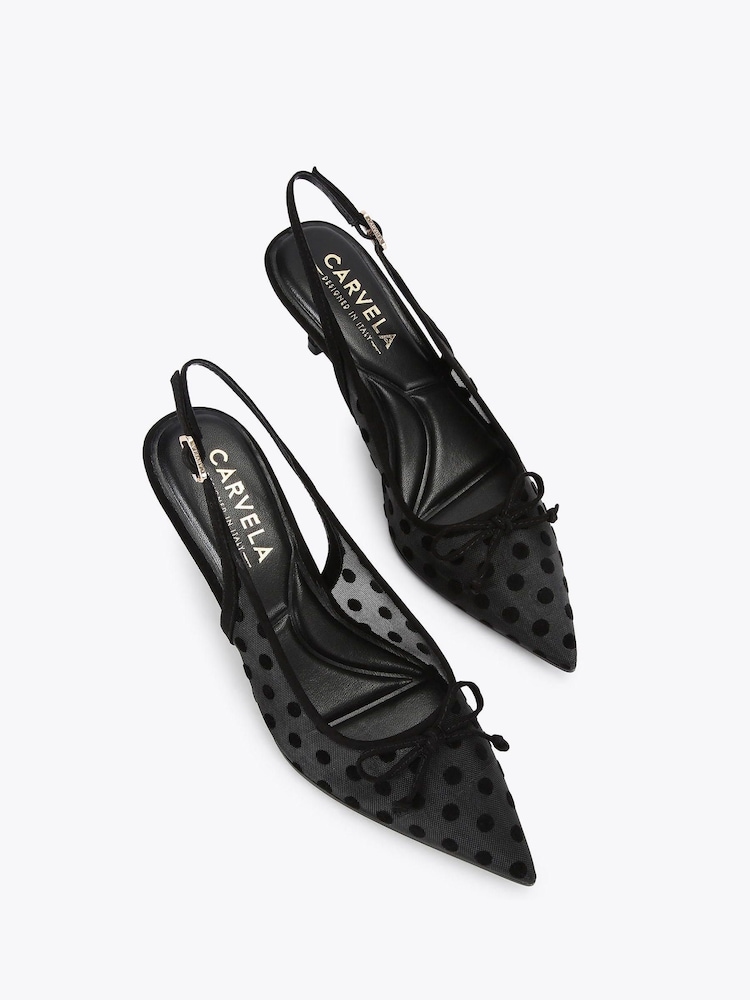 Carvela Positano Sling Low Black Shoes - Image 2 of 4