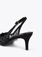 Carvela Positano Sling Low Black Shoes - Image 3 of 4