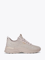 Carvela Swift Jewel Runner Nude Trainers - Image 1 of 4