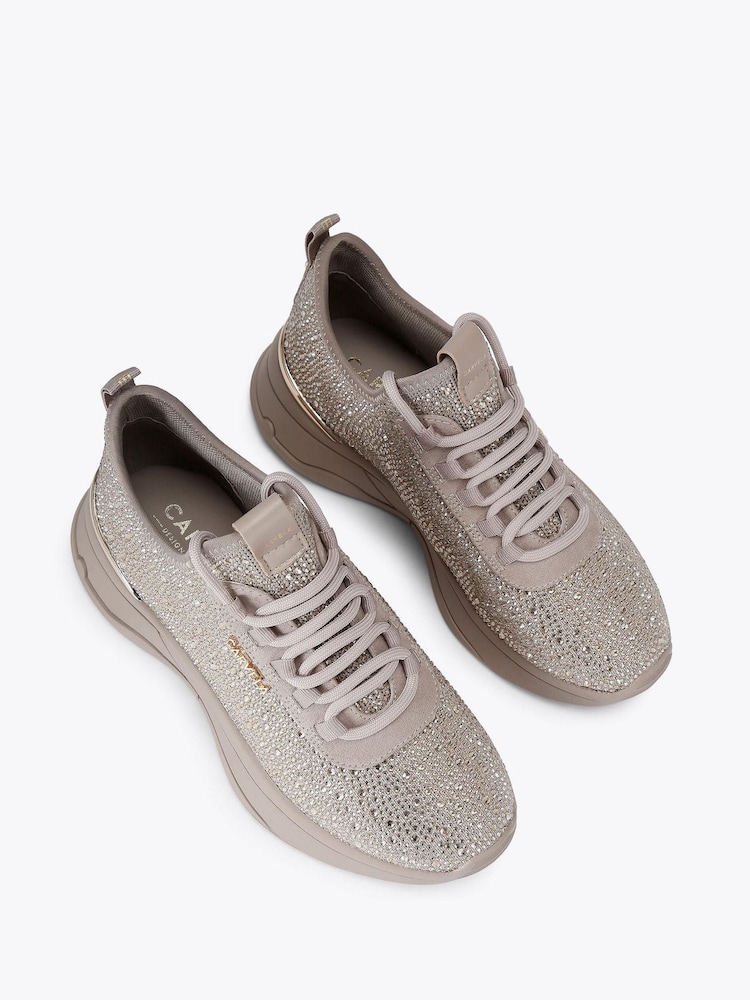 Carvela Swift Jewel Runner Nude Trainers - Image 2 of 4 Carvela Swift Jewel Runner Nude Trainers - Image 2 of 4