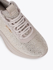Carvela Swift Jewel Runner Nude Trainers - Image 3 of 4