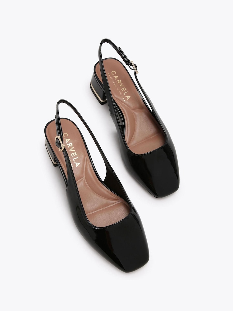 Carvela Black Bello Sling Shoes - Image 2 of 4