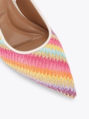Carvela Pink Positano Stripe Shoes - Image 3 of 4