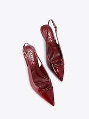 Carvela Red Positano Bow Sling Back Shoes - Image 2 of 4