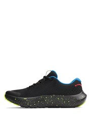 Under Armour Black/Yellow Surge 4 Trainers - Image 2 of 5