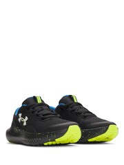 Under Armour Black/Yellow Surge 4 Trainers - Image 3 of 5