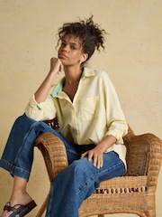 Joules Ida Yellow Long Sleeve Cotton Shirt - Image 3 of 7