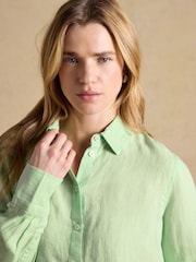 Grønn - Joules Anna langermet 100% linskjorte - Bilde 4 av 6