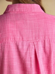 Joules Ida Pink Long Sleeve Cotton Shirt - Image 7 of 8