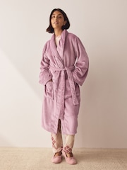 Rose Pink Waffle Cosy Robe - Image 1 of 7