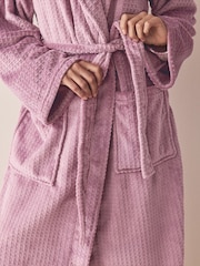 Rose Pink Waffle Cosy Robe - Image 3 of 7