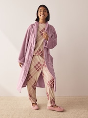 Rose Pink Waffle Cosy Robe - Image 4 of 7