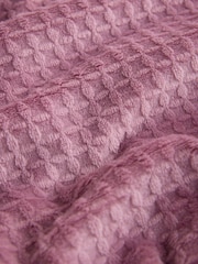 Rose Pink Waffle Cosy Robe - Image 7 of 7