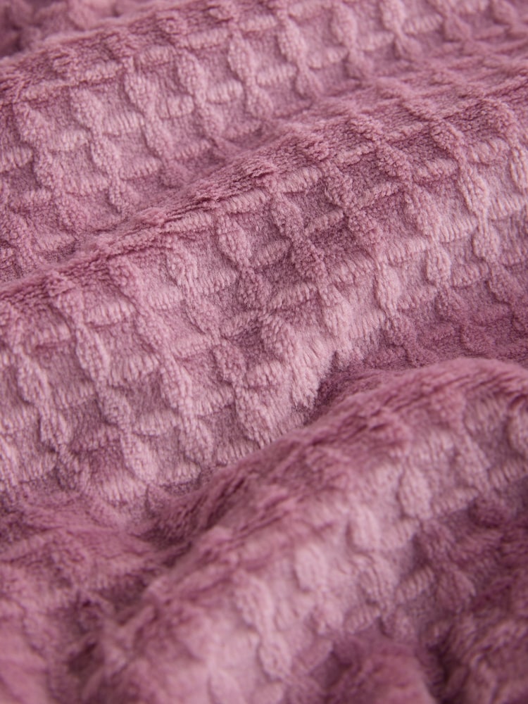 Rose Pink Waffle Cosy Robe - Image 7 of 7