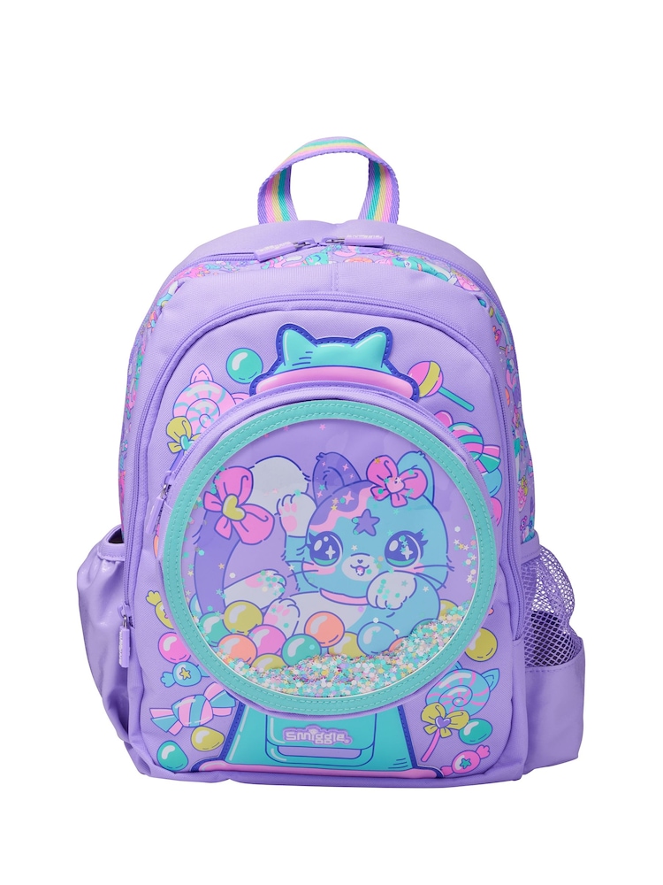 Smiggle Purple Adventurous Junior Character Backpack - Image 1 of 2 Smiggle Purple Adventurous Junior Character Backpack - Image 1 of 2