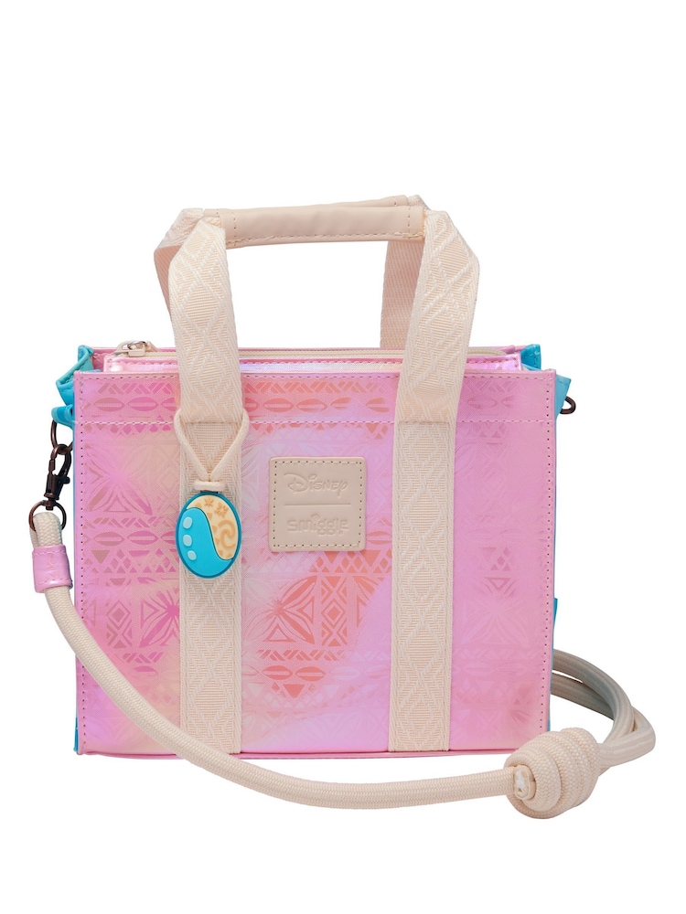 Smiggle Pink Mini Moana Print Tote Shoulder Bag - Image 1 of 4