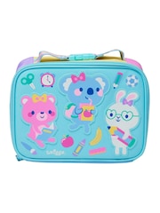 Smiggle Blue Teeny Tiny Ready Set Go Square Lunchbox - Image 1 of 2