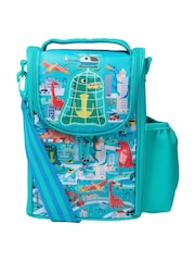Smiggle Green Adventurous Junior ID Lunchbox With Strap - Image 1 of 2