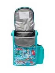 Smiggle Green Adventurous Junior ID Lunchbox With Strap - Image 2 of 2