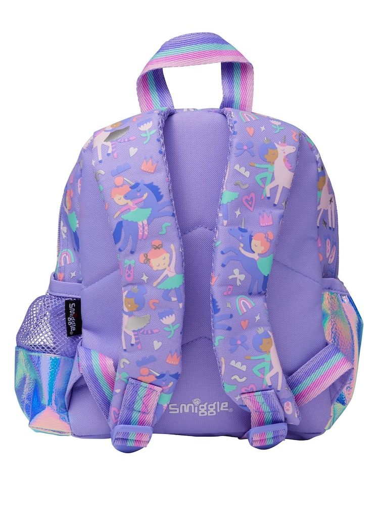 Smiggle Purple Teeny Tiny Ready Set Go Backpack - Image 2 of 2