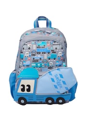 Smiggle Grey Ready Set Go Junior Character Backpack - Image 1 of 2