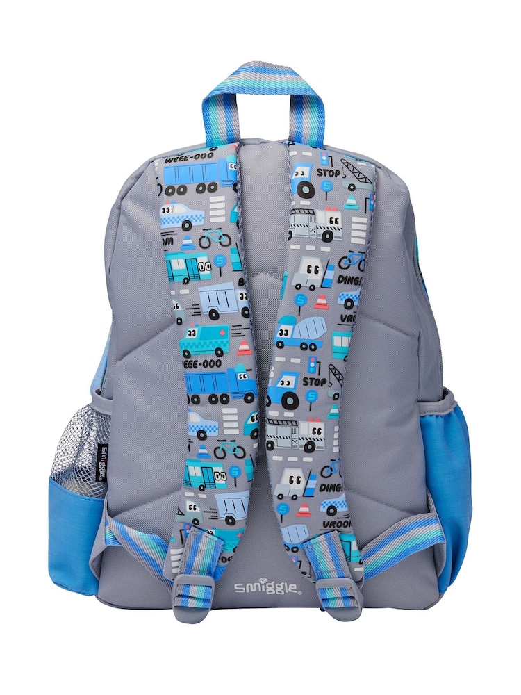 Smiggle Grey Ready Set Go Junior Character Backpack - Image 2 of 2