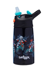 Smiggle Black Adventurous Junior Stainless Steel Flip Drink Bottle 400Ml - Image 2 of 2