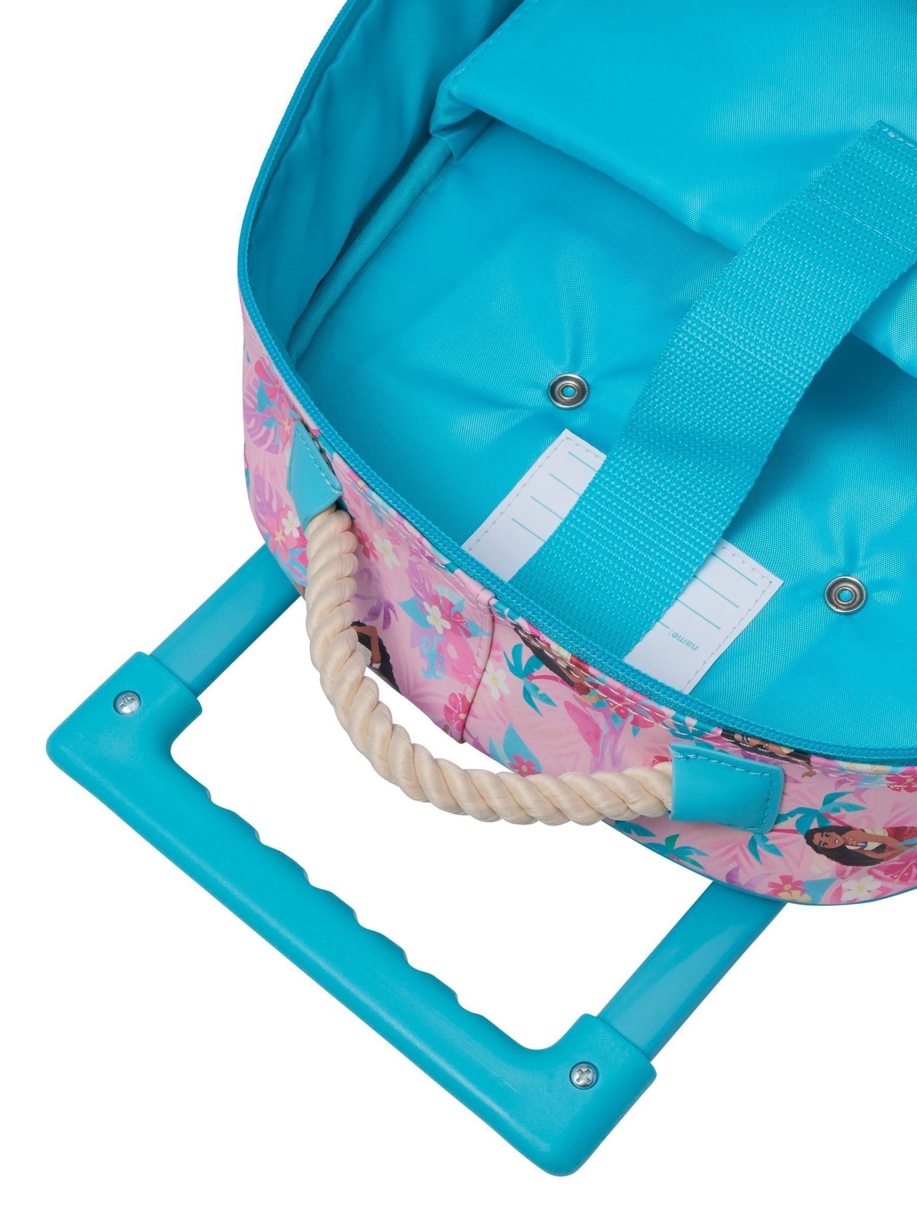 Buy Smiggle Pink Moana Print Trolley Backpack With Light Up Wheels