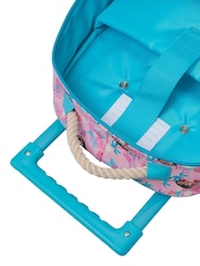 Smiggle Pink Moana Print Trolley Backpack With Light Up Wheels - Image 2 of 7