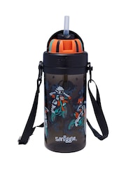 Smiggle Black Adventurous Teeny Tiny Plastic Drink Bottle With Strap 400Ml - Image 2 of 2
