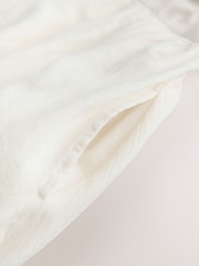 Ecru Long Sleeve Mini Patchwork Dress - Image 9 of 10