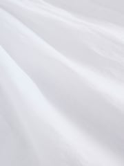 White Linen Shirred Midi Summer Dress - Image 9 of 9