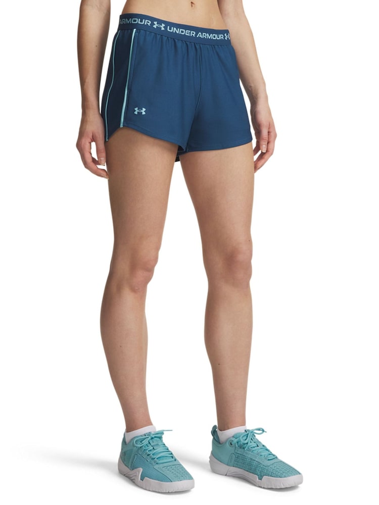 Under Armour Blue Tech Play Up Shorts - Image 2 of 3 Under Armour Blue Tech Play Up Shorts - Image 2 of 3