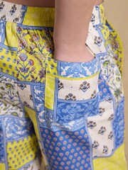 Mezcla azul y amarilla - Pantalones de algodón Joules Bella - Imagen 10 de 11