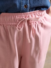 Joules Pink Relaxed Chino Tapered Trousers - Image 6 of 8