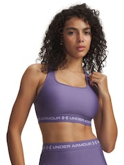 Under Armour Purple Crossback Mid Support Bra - Image 1 of 6