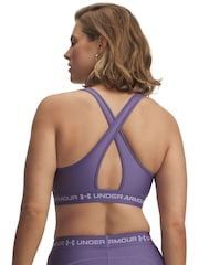 Under Armour Purple Crossback Mid Support Bra - Image 3 of 6