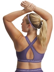 Under Armour Purple Crossback Mid Support Bra - Image 4 of 6