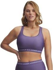 Under Armour Purple Crossback Mid Support Bra - Image 5 of 6