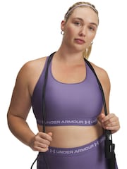 Under Armour Purple Crossback Mid Support Bra - Image 6 of 6