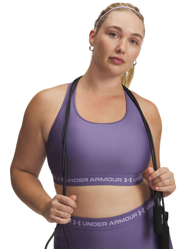 Under Armour Purple Crossback Mid Support Bra - Image 6 of 6