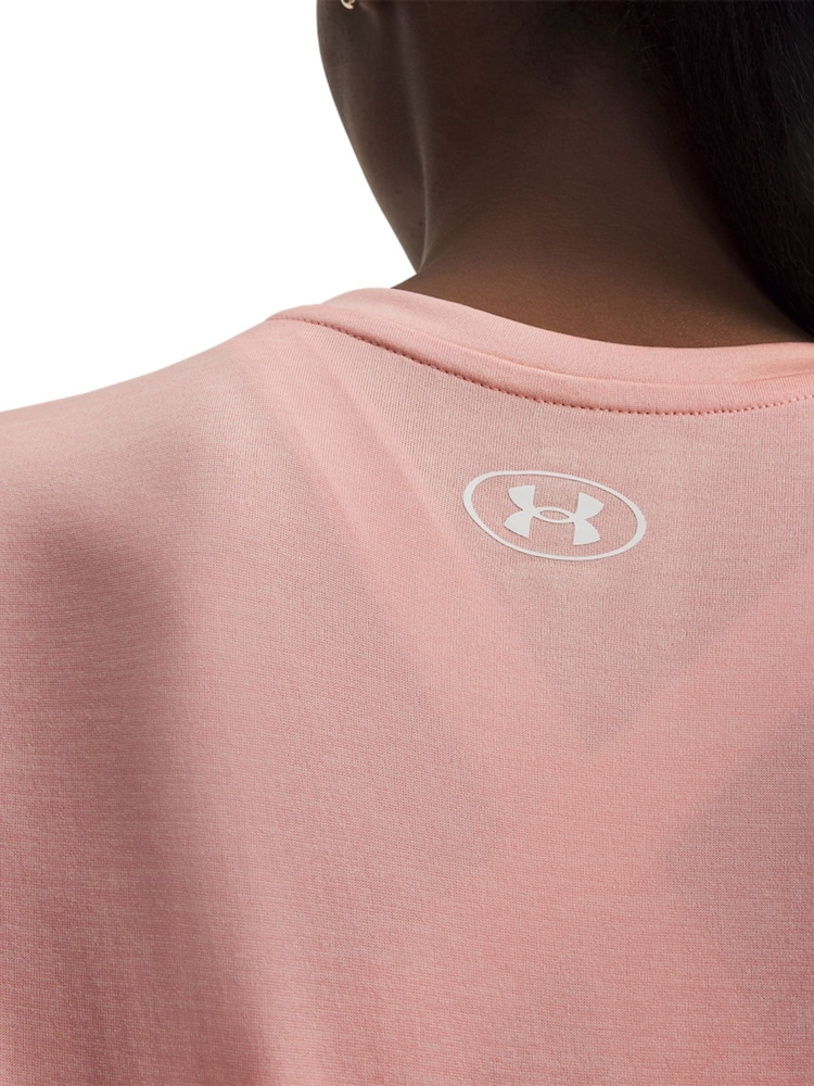 Under Armour Pink Tech V-Neck Twist T-Shirt - Image 3 of 3