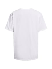 Under Armour White Campus Oversize T-Shirt - Image 4 of 4