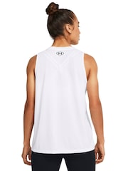 Under Armour White UA Tech Tank Solid T-Shirt - Image 2 of 4