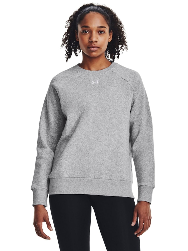 Under Armour Grey Rival Fleece Crew Neck Sweatshirt - Image 1 of 6