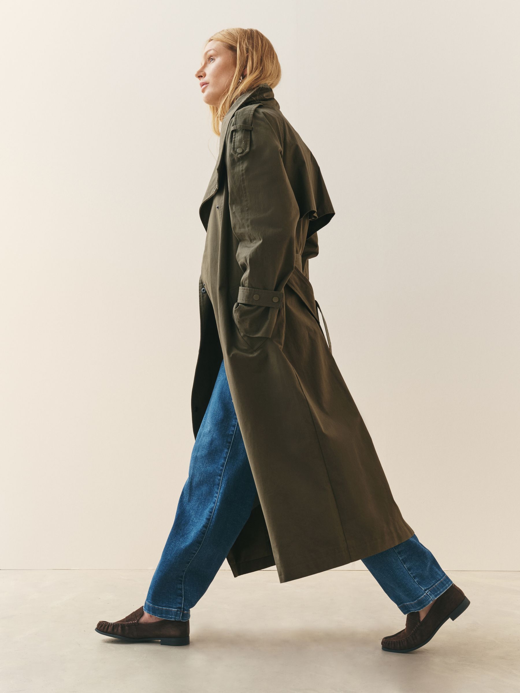 Buy Nothing Ordinary Olive Green Premium Trench Coat from Next USA