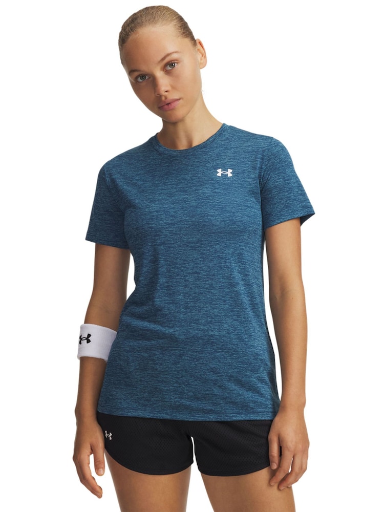 Under Armour Blue Tech Crew Neck Twist T-Shirt - Image 1 of 3