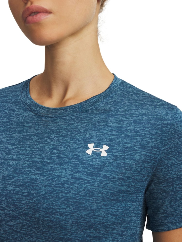 Under Armour Blue Tech Crew Neck Twist T-Shirt - Image 3 of 3